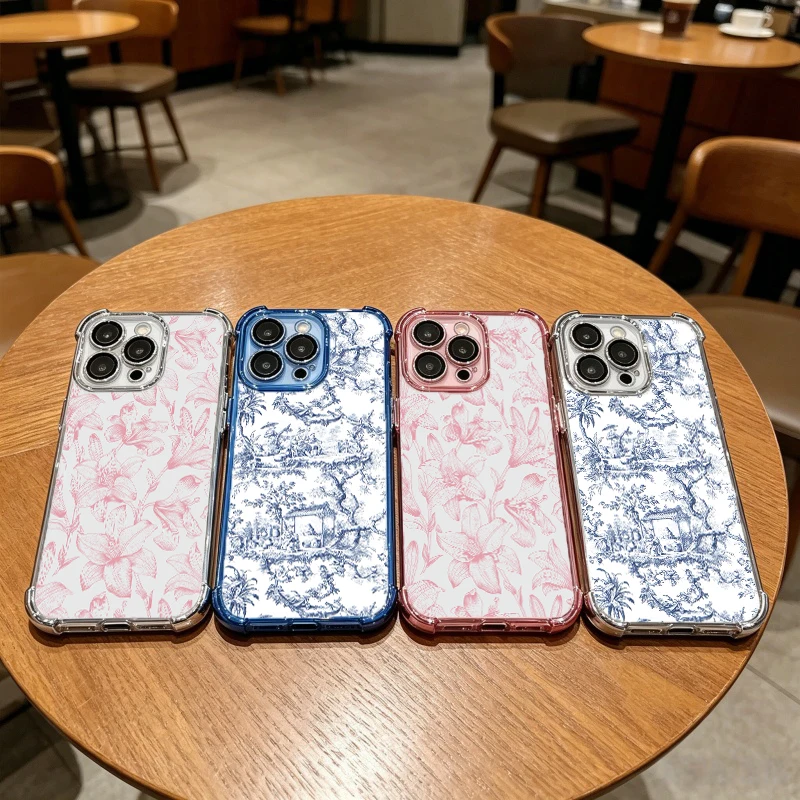 Adorable Cartoon Pattern Lily Plating Phone Case