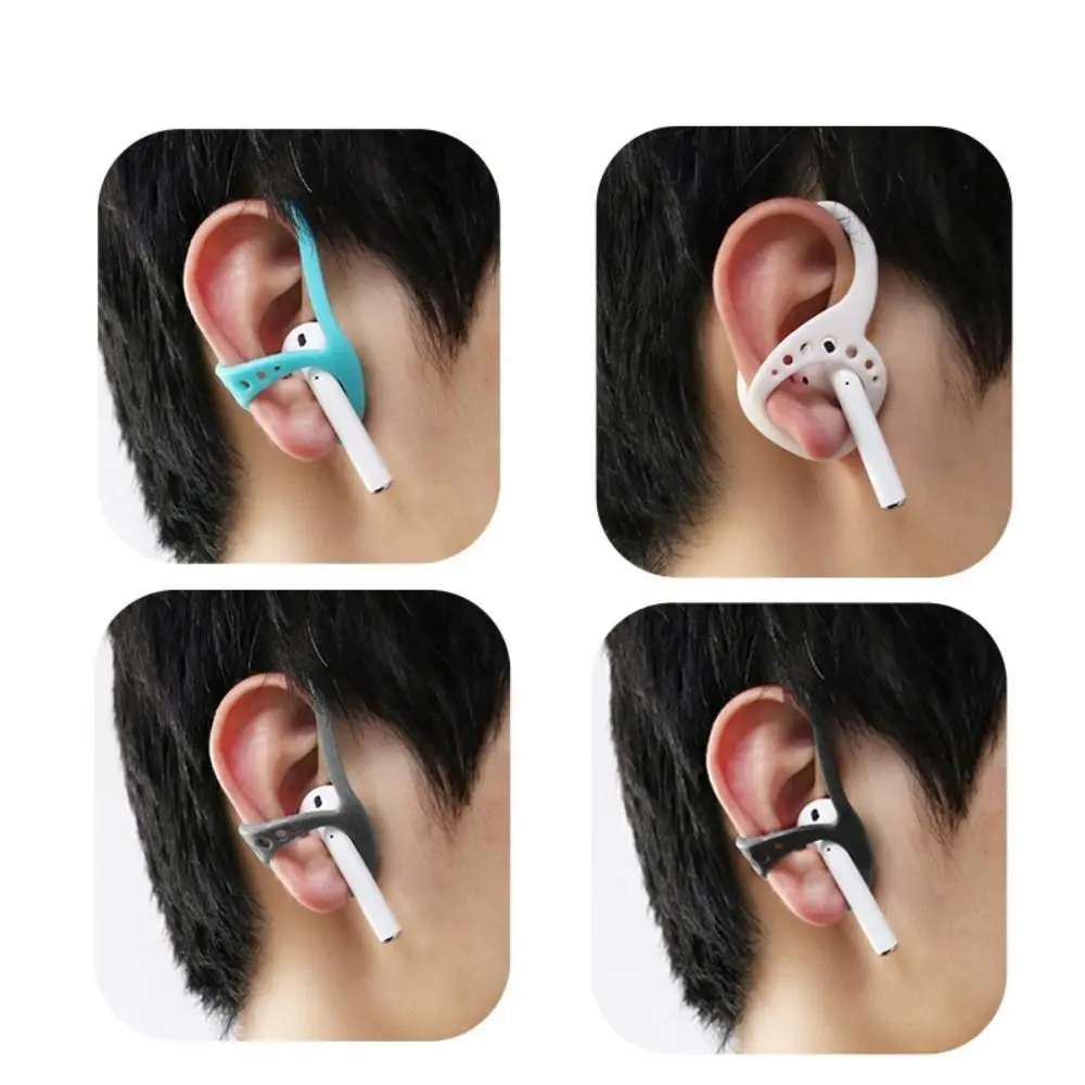 2pcs Silicone Earphone Protective Clip Anti Drop Prevent Falling Off Keepods Keeps Anti Falling Non-Slip Silicone Earbud Covers