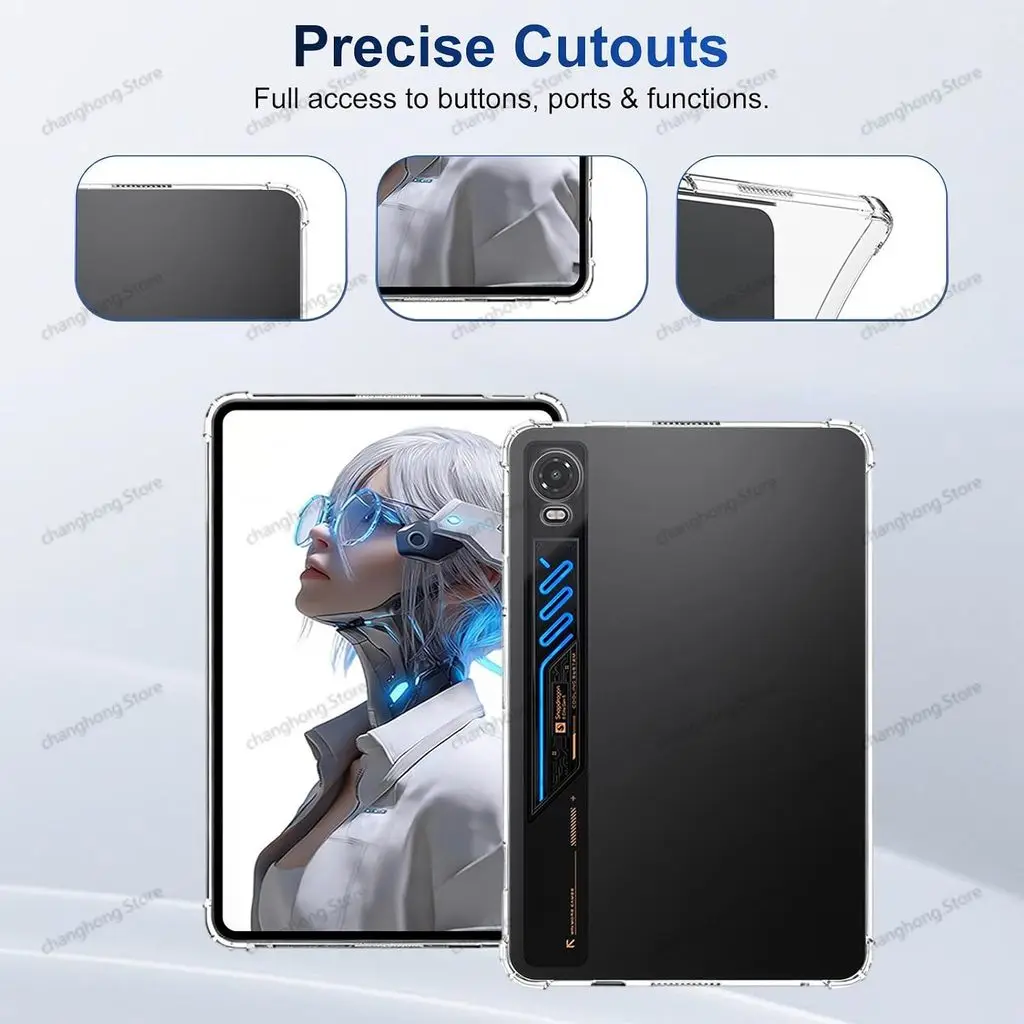 Clear TPU Shockproof Tablet Case with Slim Anti-Scratch Design