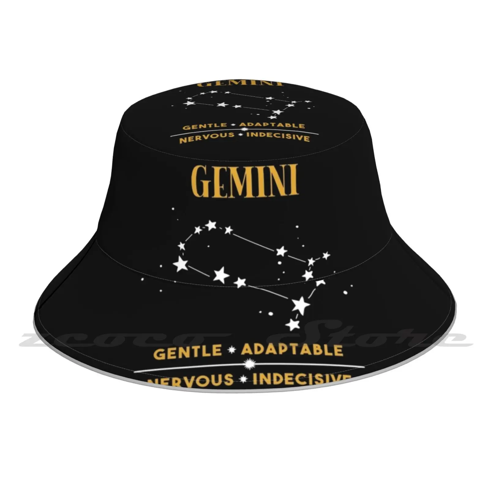 

Gemini Zodiac Sign-- Nutrition Cap Diy Light Foldable Sunshade Fashion Fisherman Hat Gemini Facts Gemini Design Gemini Zodiac