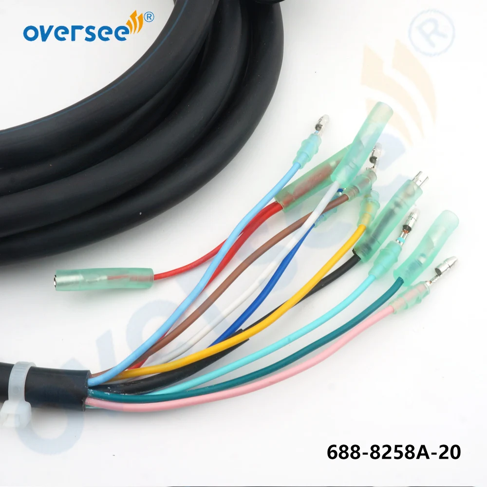 688-8258A 703 Remote Control Box Main Harness 10Pin Replace Cable 688-8258A-20 Cable For Yamaha Outboard Engine Control Box 5M