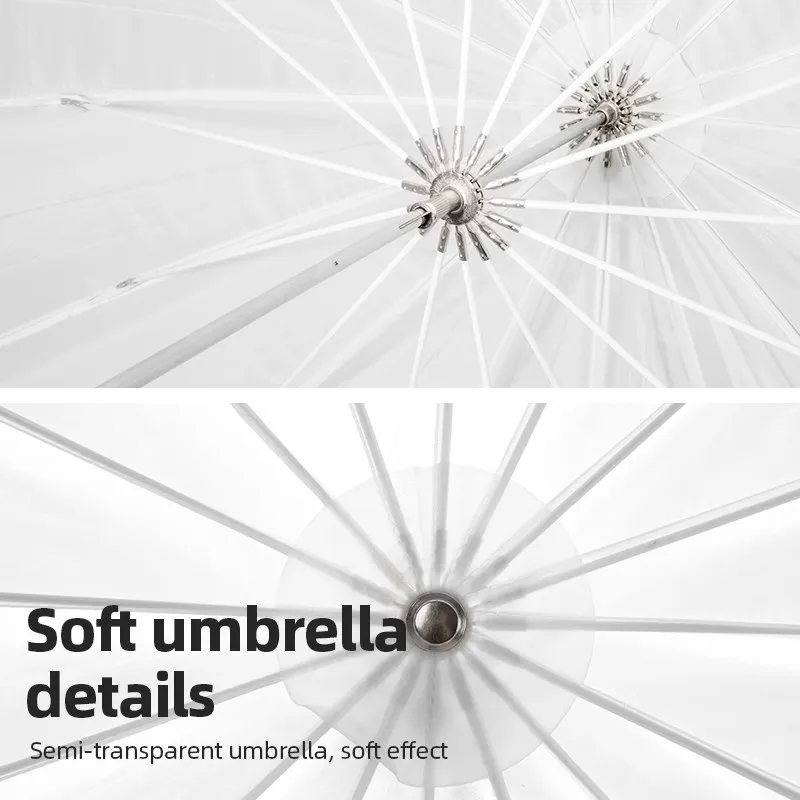 고독스 60인치(150cm) 블랙/화이트/실버 반사 우산 스튜디오 조명 라이트 우산 (대형 디퓨저 커버 포함)
