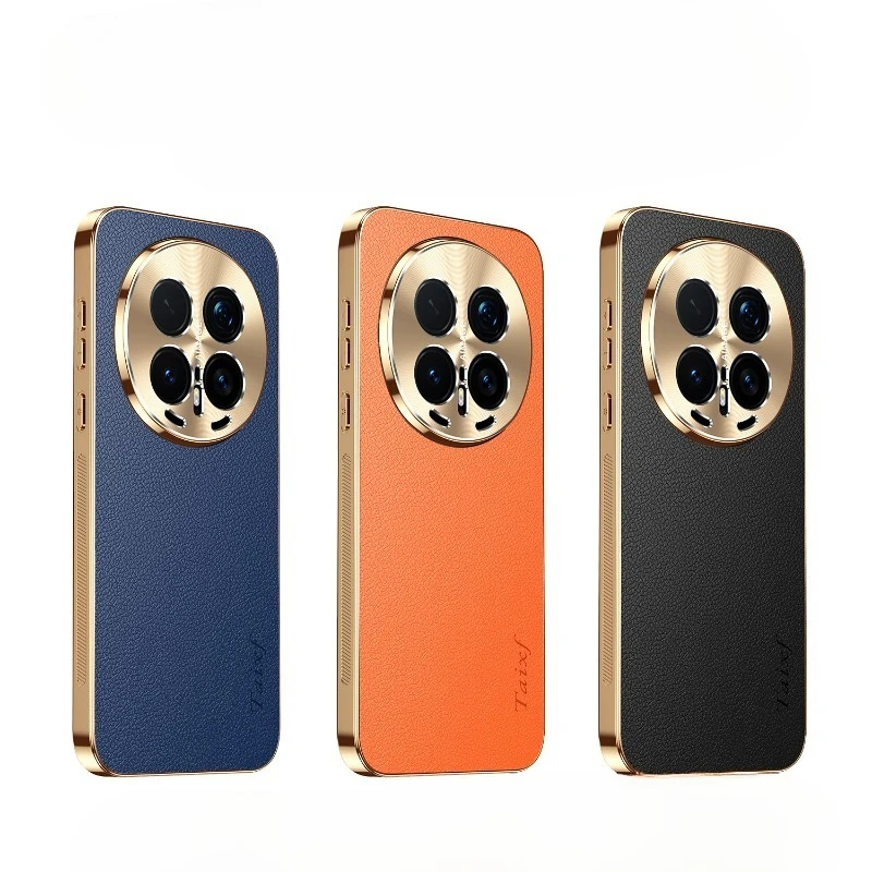 Honor Magic 8 PU Leather Plating Shockproof Lichee Pattern Case
