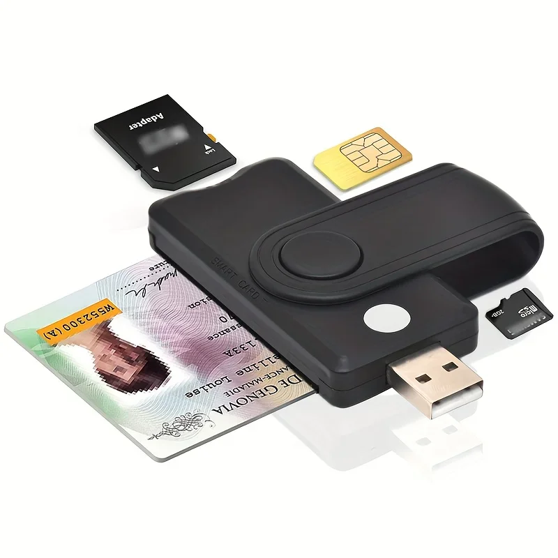 

CAC Reader DOD USB Common Access CAC Smart Card Reader,SDHC/SDXC/SD & Micro SD Memory Card Reader For SIM And MMC RS & 4.0