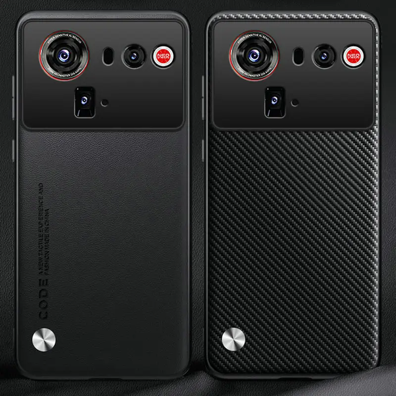 Nubia Z80 Ultra Carbon Fiber & PU Leather Protective Case