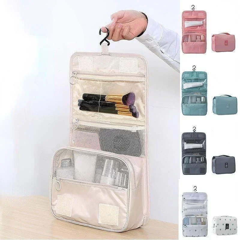Minimalist Makeup Zipper Pouch Lightweight Storage Bag Travel Toiletry Wash Bag
