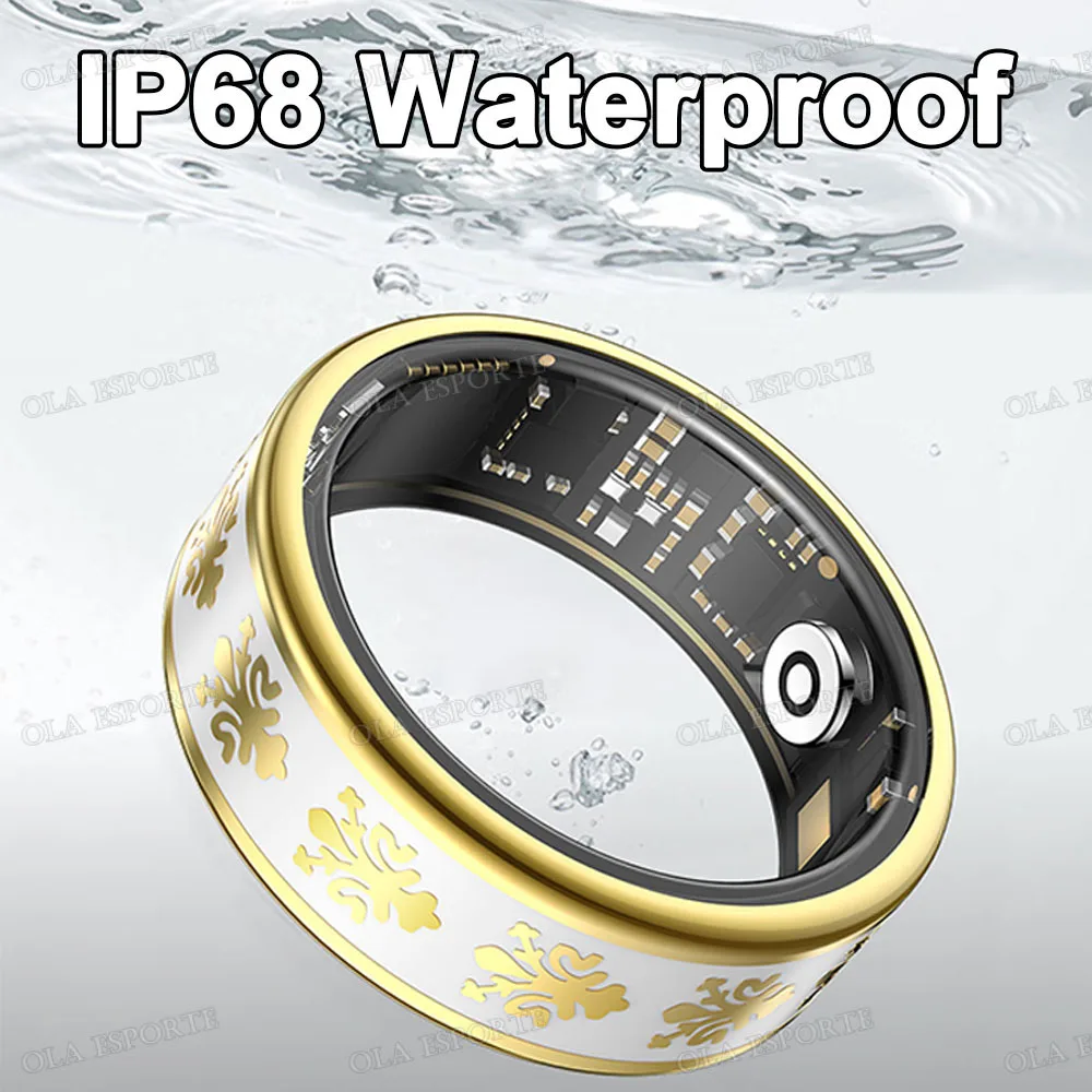 2026 Color Fashion Women Smart Ring Female Stainless Steel Intelligent Finger Rings Lady IP68 Waterproof Fitness Tracker Men New 4