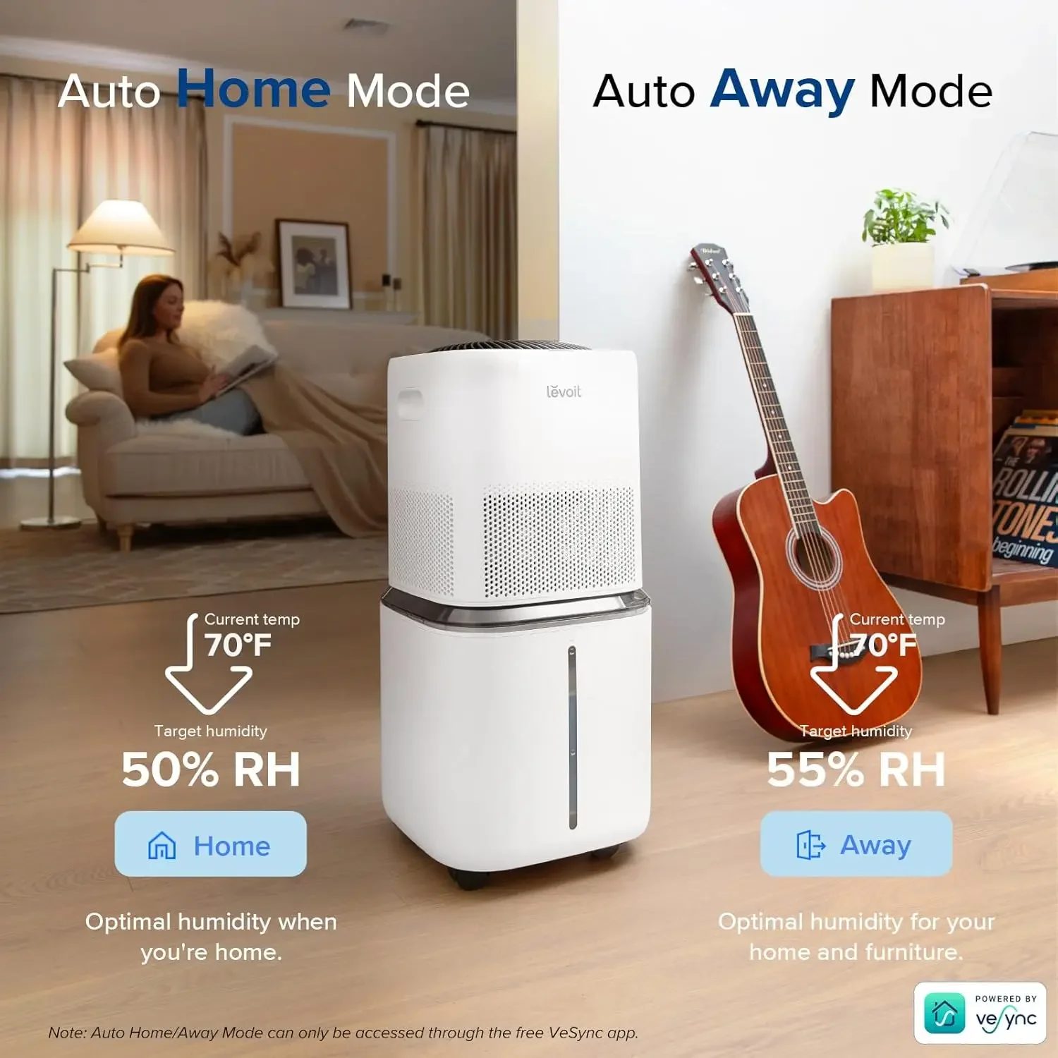 Superior 6000S Smart Evaporative Humidifiers for Home Whole House up to 3000ft², 6 Gal, Last 72-Hour, Premium Filter, Dry Mode, 5