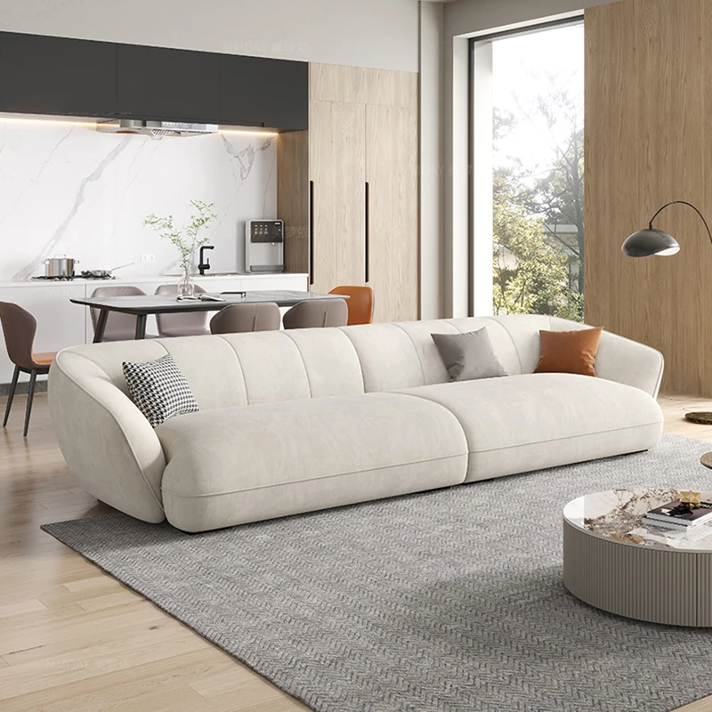 Nordic Soft Living Room Sofa Bed Modern Large Sponge Luxury Italian