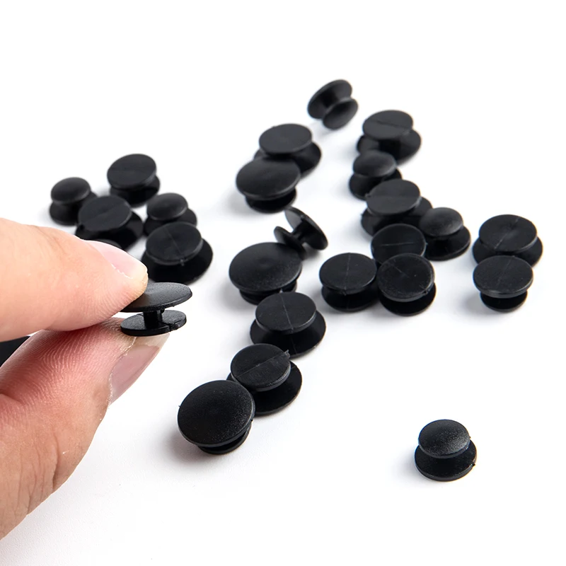 Shoe Charms Shoe Decorations Shoelace Buckles 25pcs Lightweight Buckles Plastic Buttons Black Ornaments For DIY Shoes Charms Kids Shoe Accessories