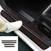4pcs Rubber Car Door Sill Scuff Covers Black Door Panel Guards Protector Trim Anti-scratch Exterior Parts Car Decor Accessories 1