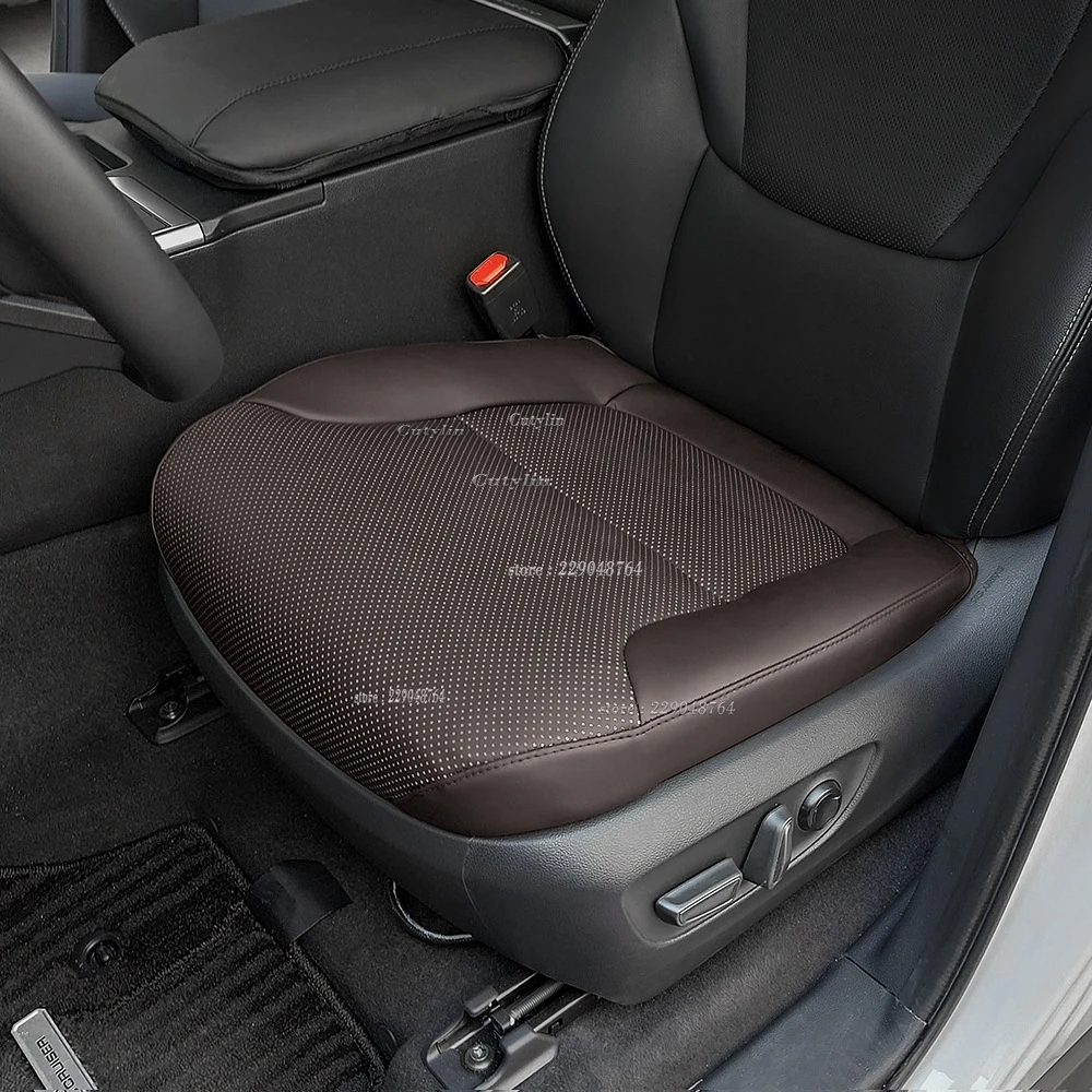 Toyota Prado LC250 2024 2025 자동차 시트 커버 PU 가죽 패드 매트 자동차 앞 시트 커버 사계절 안티 슬립 매트