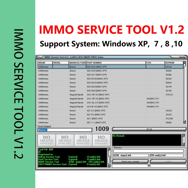 Newest ECU Edc 17 IMMO SERVICE TOOL V1.2 Car Immobilizer to Restore PIN