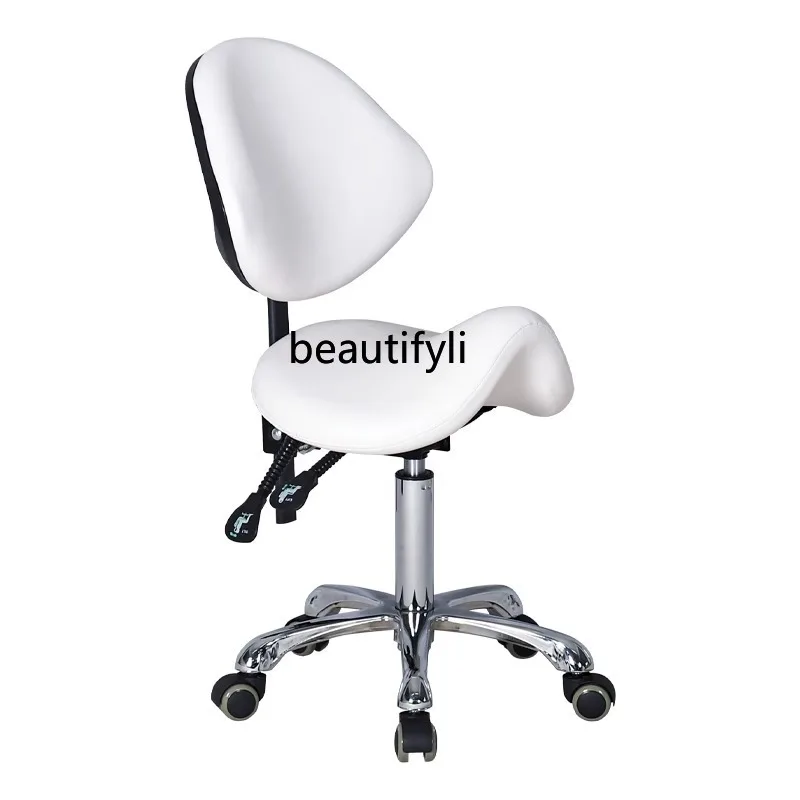 

Saddle Chair Explosion-Proof Beauty Stool Pulley Backrest Rotating Surgery Lifting Big Worker Nail Chair