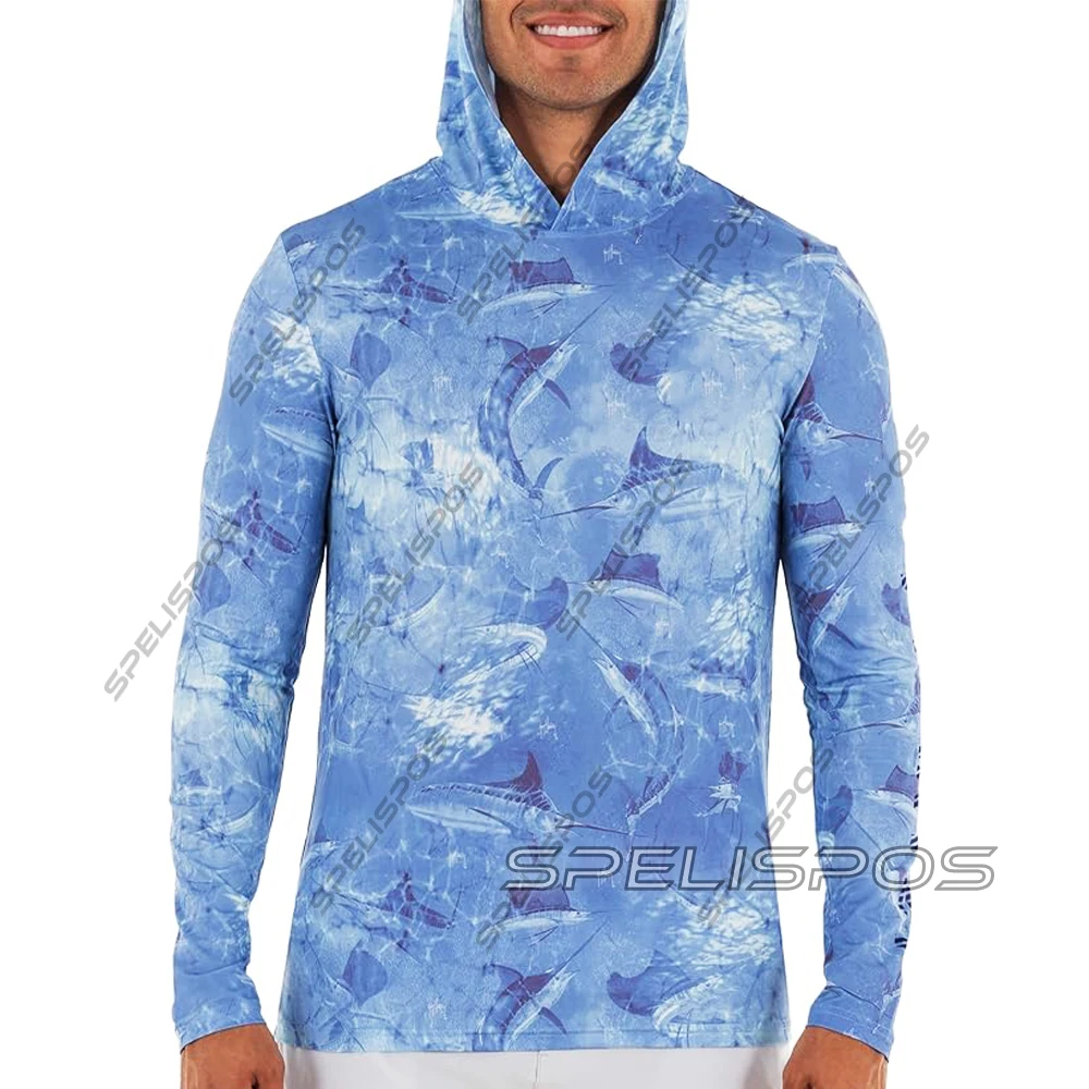 Fishing Shirts Hoodie Mask Fishing Tops Wear Summer Long Sleeve Upf 50 Quick Dry Breathable Jersey Sun Protection Short T-shirt