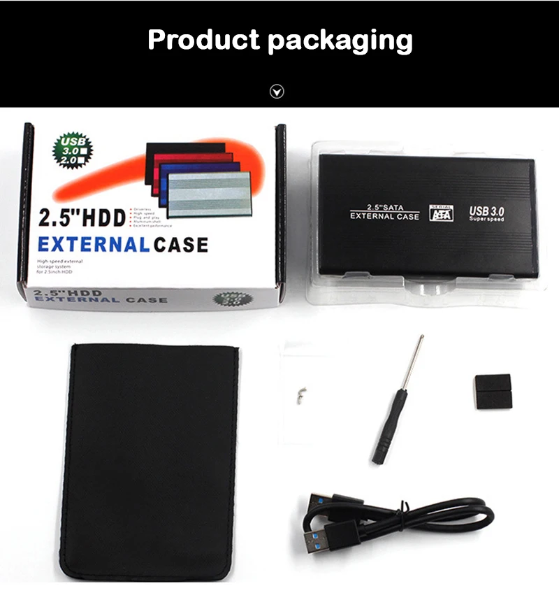 Uthai-alumínio Alloy Mobile Hard Drive Case Ssd Solid-state Notebook Usb 3.0 2.5 in Bn03 - Imagem 2