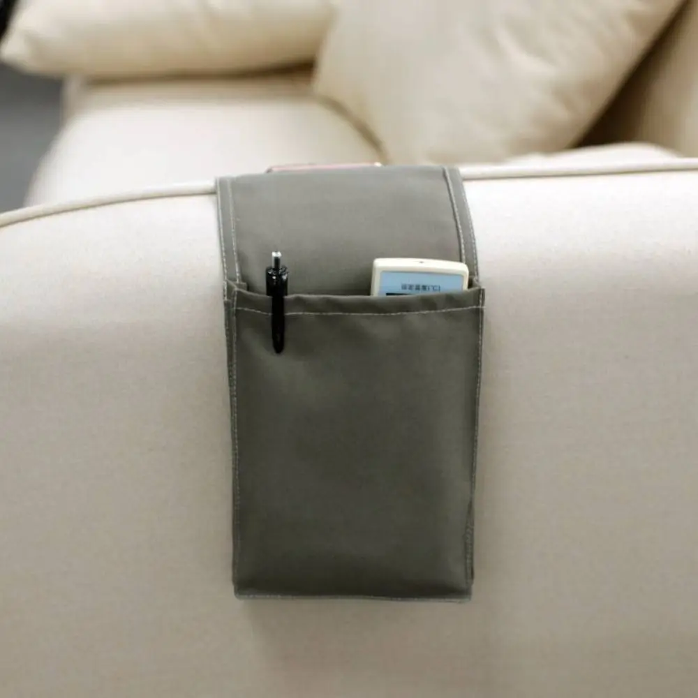

Cotton Cotton Linen Bedside Storage Bag Portable Storing Hanging Armrest Organizer Keep Tidy Sofa Armrest Bags Bedside
