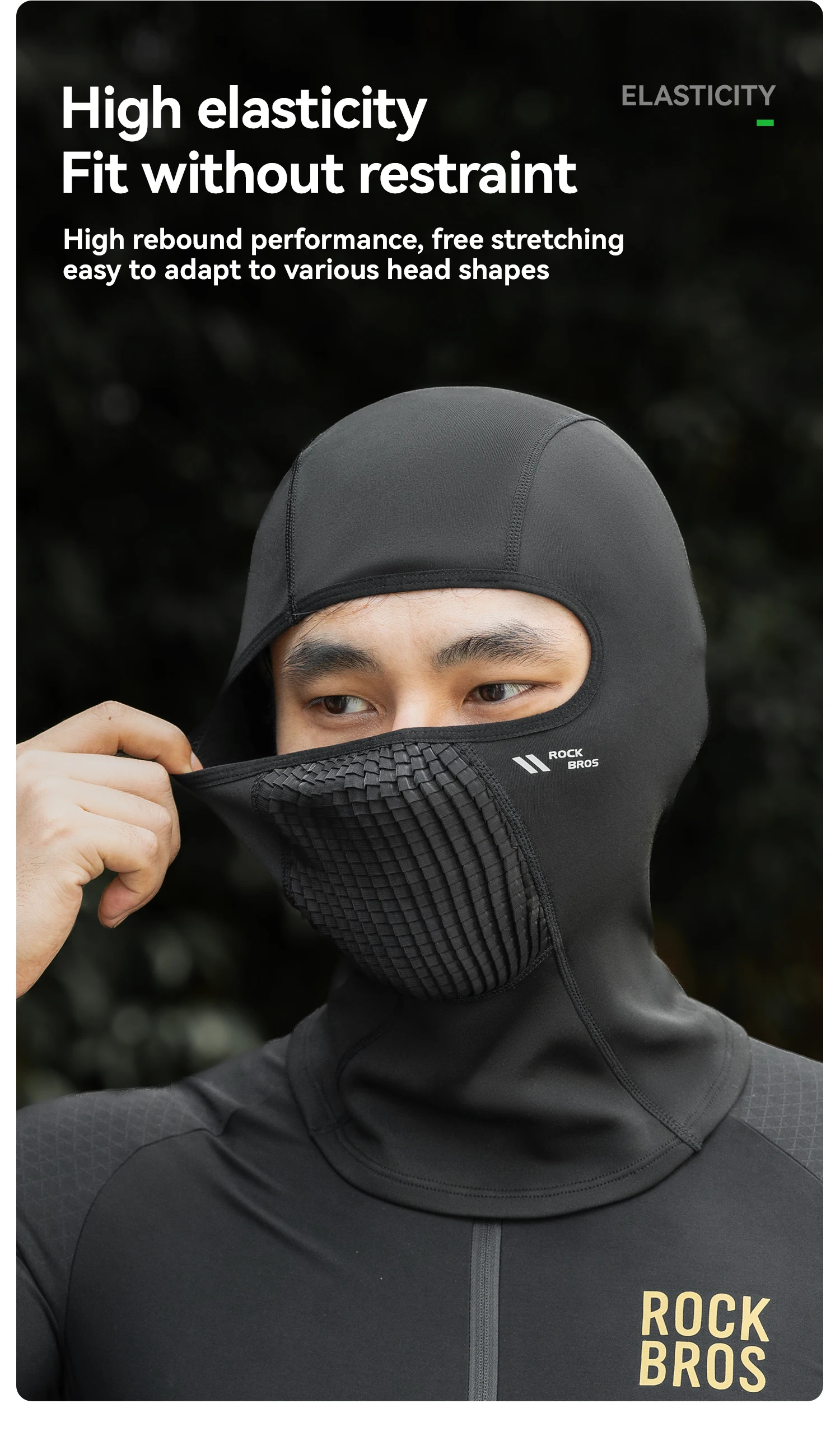 Close fitting winter mask