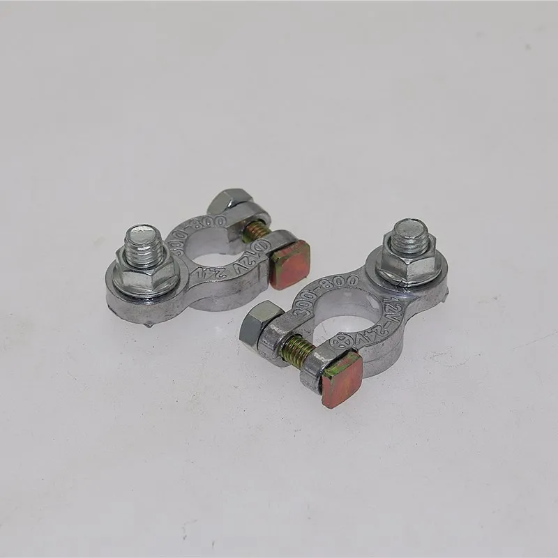 

1Pair Of Car Battery Terminals Heavy Duty Stud Type Cable Positive Negative