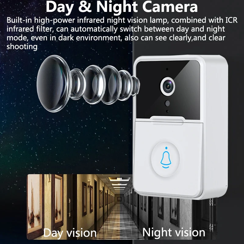 

Wireless Video Doorbell Visual Intercom Smart WIFI Waterproof Electronic High-definition Home Security Camera