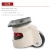 4 Pcs Retractable Leveling Casters Industrial Machine Swivel Caster Castor Wheel for Office Chair Trolley 330 Lbs Capacity 6