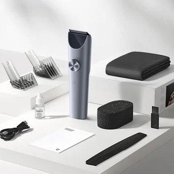 Xiaomi Mijia Hair Clipper 2 Hair Trimmer Professional Beard Cut Machine IPX7 Waterproof Wireless Haircut Machine Mijia Clipper 2 2