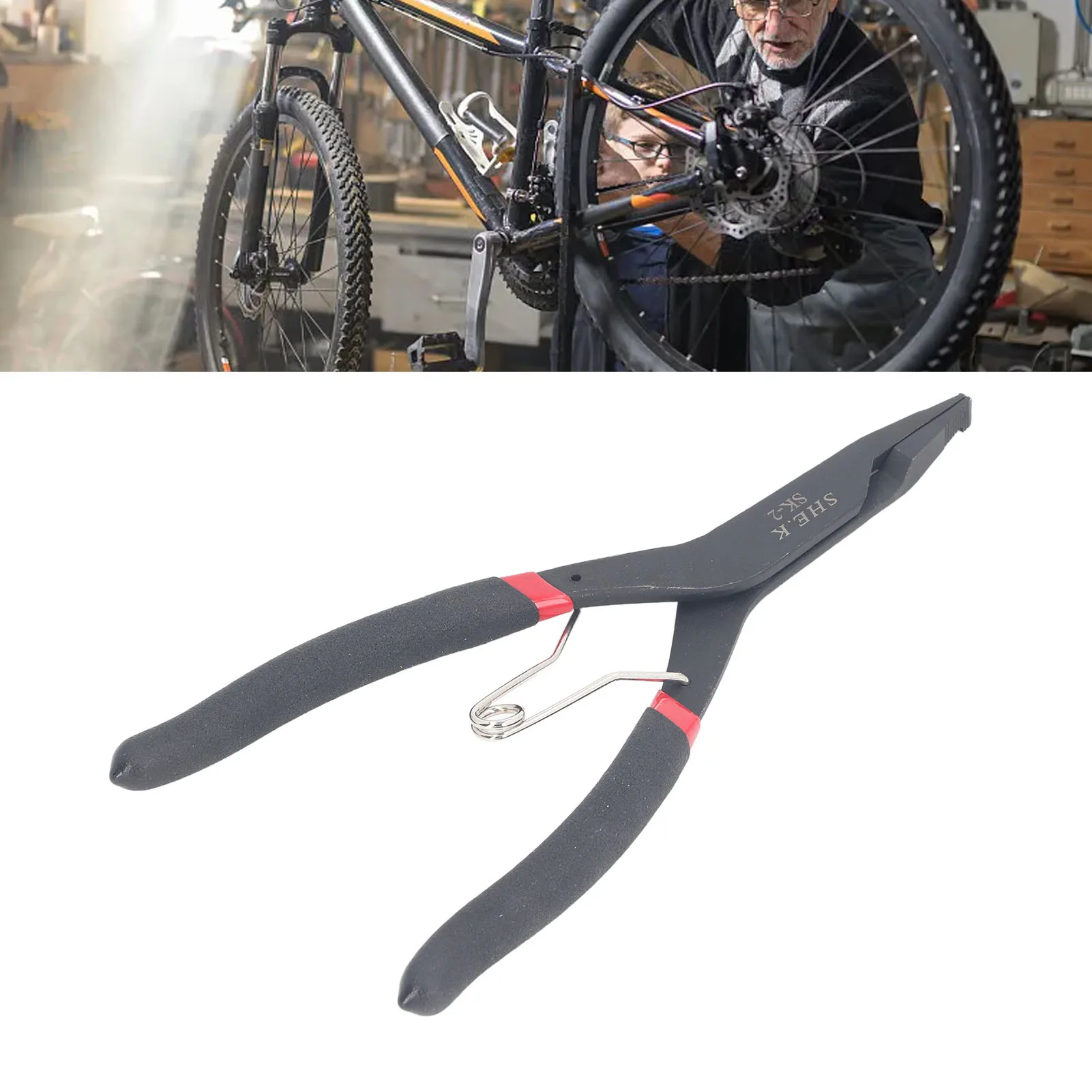 Akozon Alicates De Anillo De Ajuste Con Abertura De 40 Mm, Espesor De 2