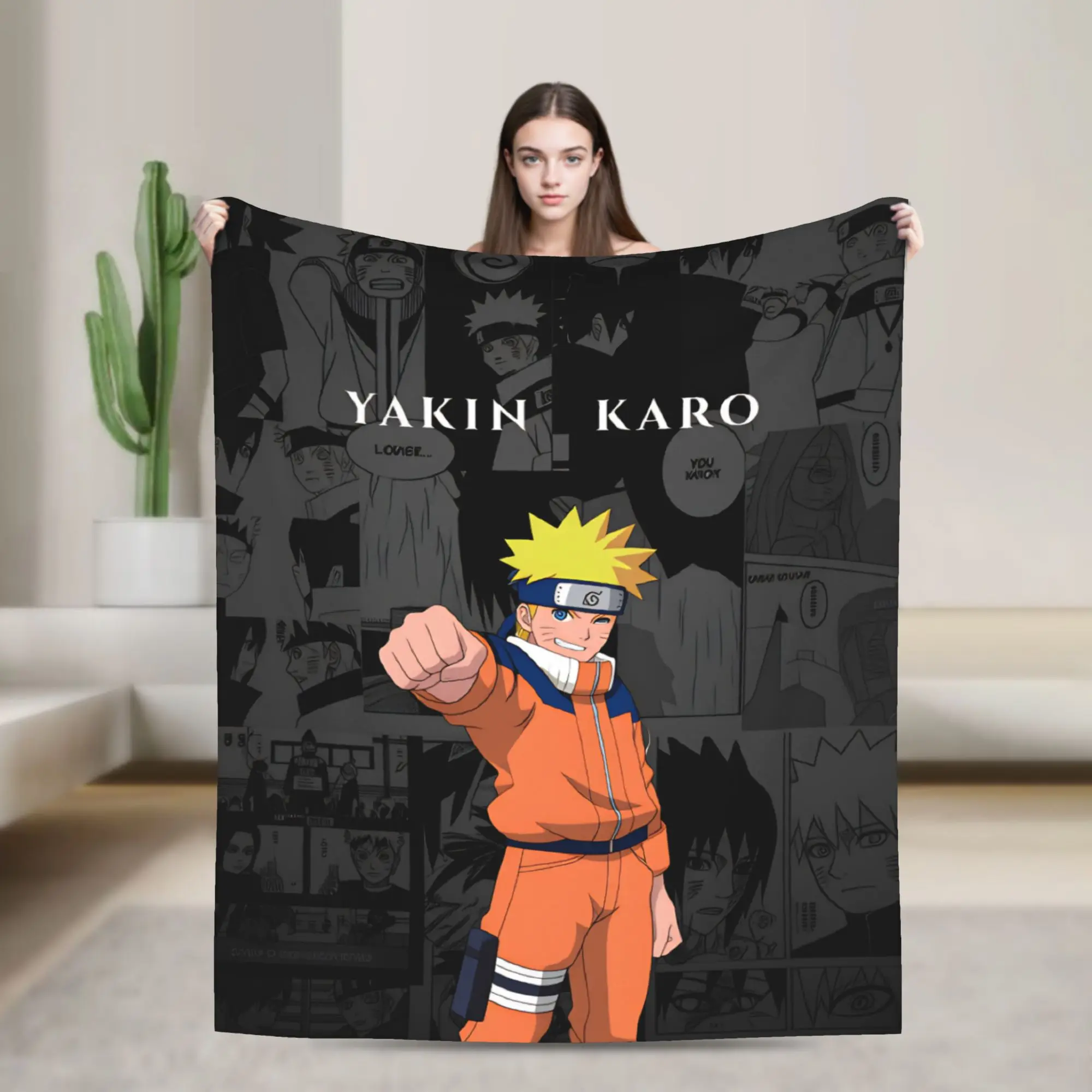 Luxurious Naruto Inspired Soft Fleece Blanket - Warm Flannel Manga Throw