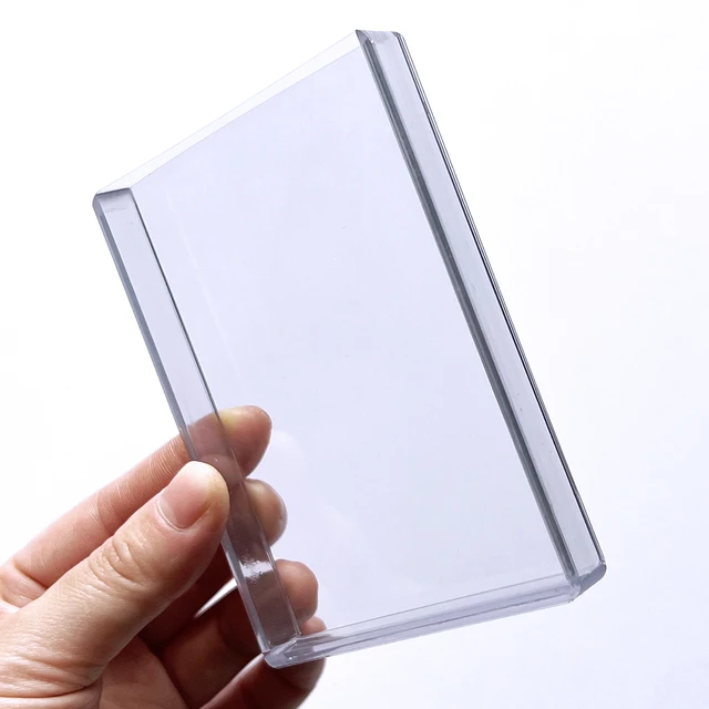 Trading Card Sleeves Hard Plastic Clear Case Holder 50 Baseball Cards  Topload