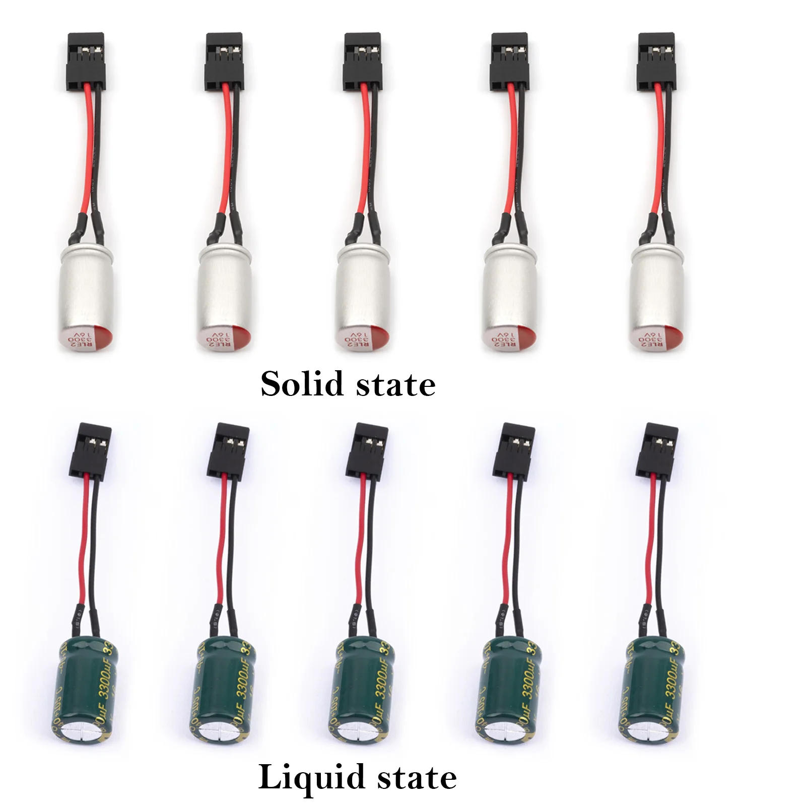 Condensateur 3300µF 16V Lot 5 pièces pour Drone FPV