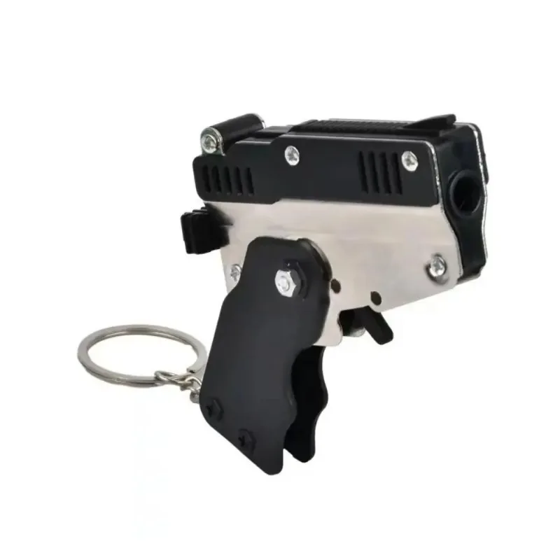 Foldable Rubber Band Toy Gun for Kids - Safe Stretch-Lock Target Shooting Game, Competitive Battle Set with 10 Soft Bullets