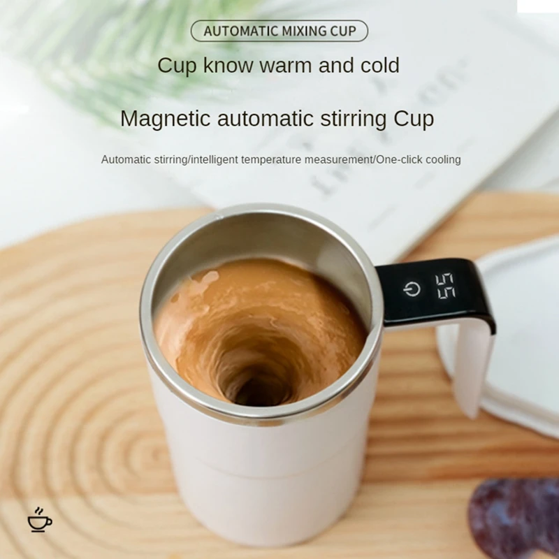 

380ML Digital Display Coffee Mug USB Rechargeable Automatic Magnetic Cup USB Coffee Mug For Tea