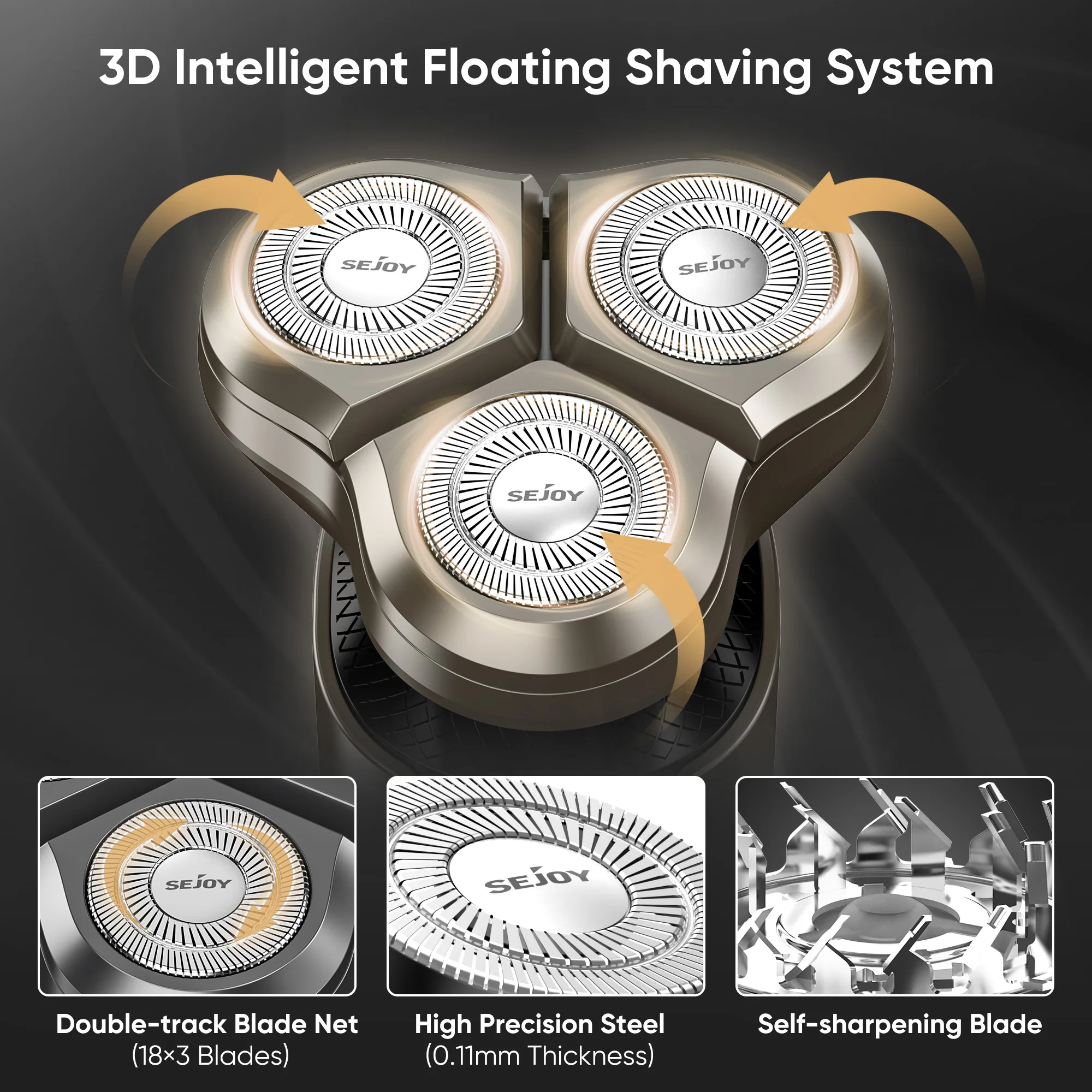 Sejoy Electric Hair Clipper for Men  5 in 1 Electric Nose Hair Trimmer Professional Cutting Machine Rechargalbe 3