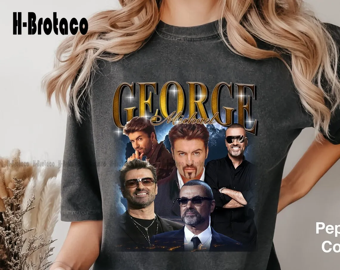 Camicia Retrò George Michael, Camicia Whisper Districante, Maglietta George Michael Michael, Maglietta Vintage Retrò