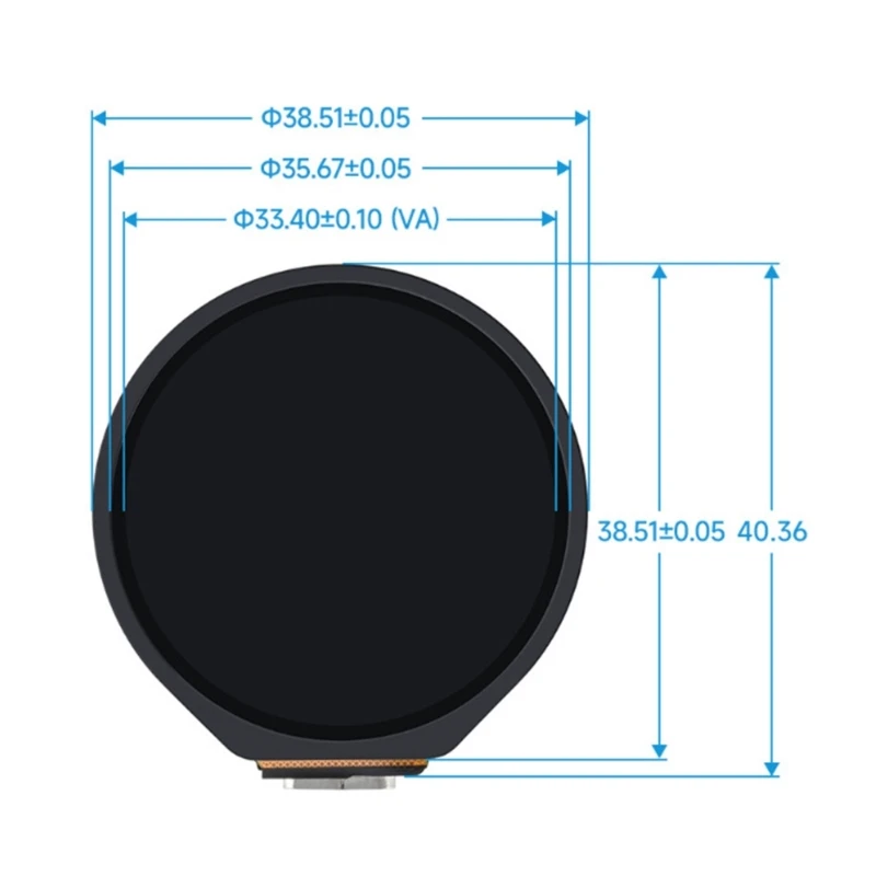 ���� LCD ���÷��� ��ũ�� ���� ���� ����, 65K ����Ʈ ���ӵ��� ���̷ν����� ���� ����, ESP32 S3, 1.28 ��ġ