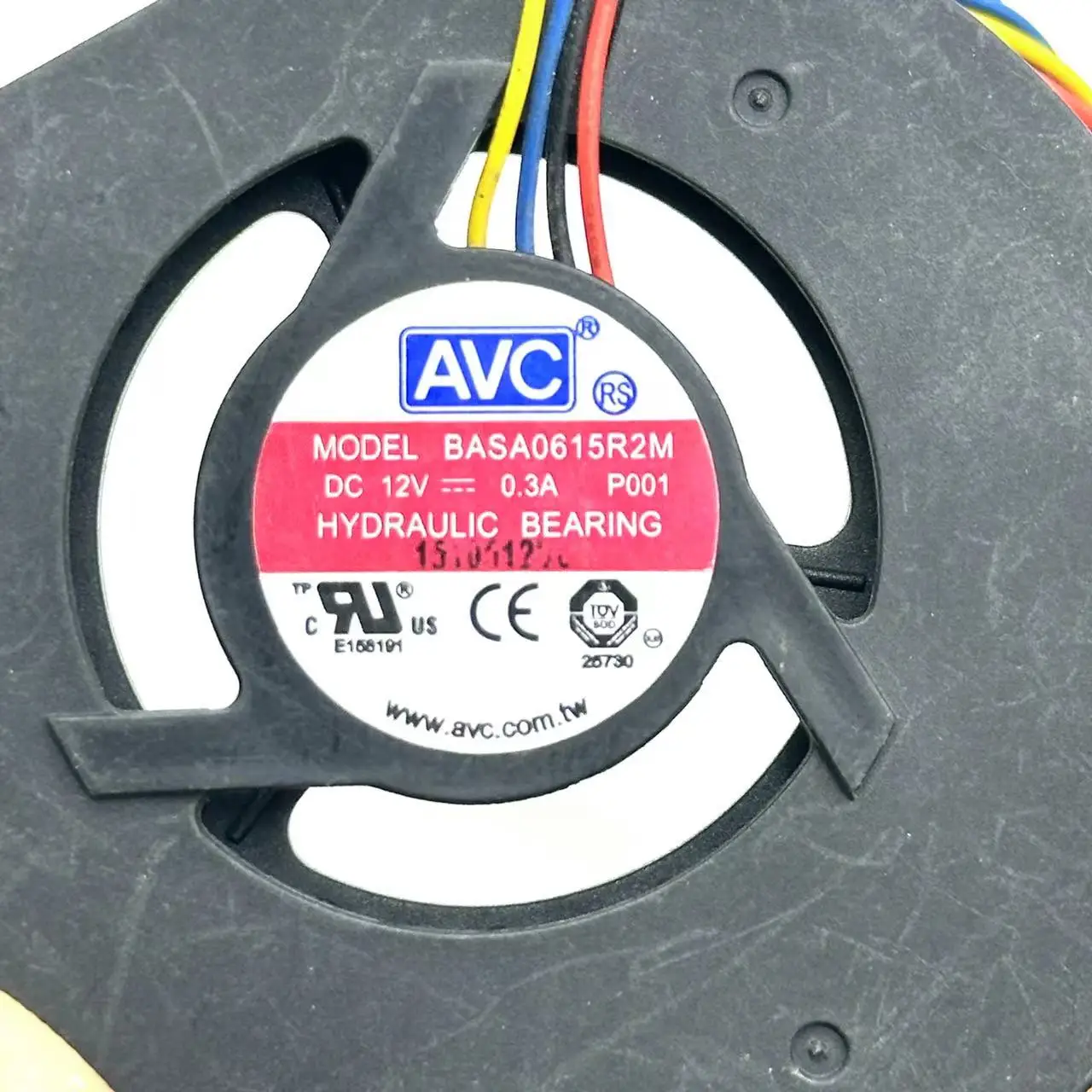 de refrigeração, CC, 12v, 0.3a, 4 fios, basa0615r2m
