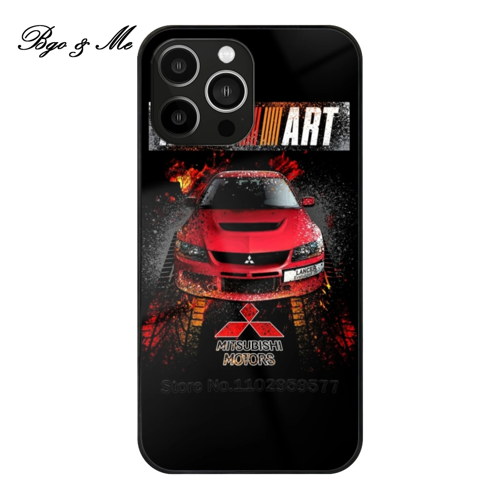 

Ralliart Evo Ix Design Luxury Tempered Glass Case For Iphone 15 14 13 12 Pro Max Soft Cover Lancer