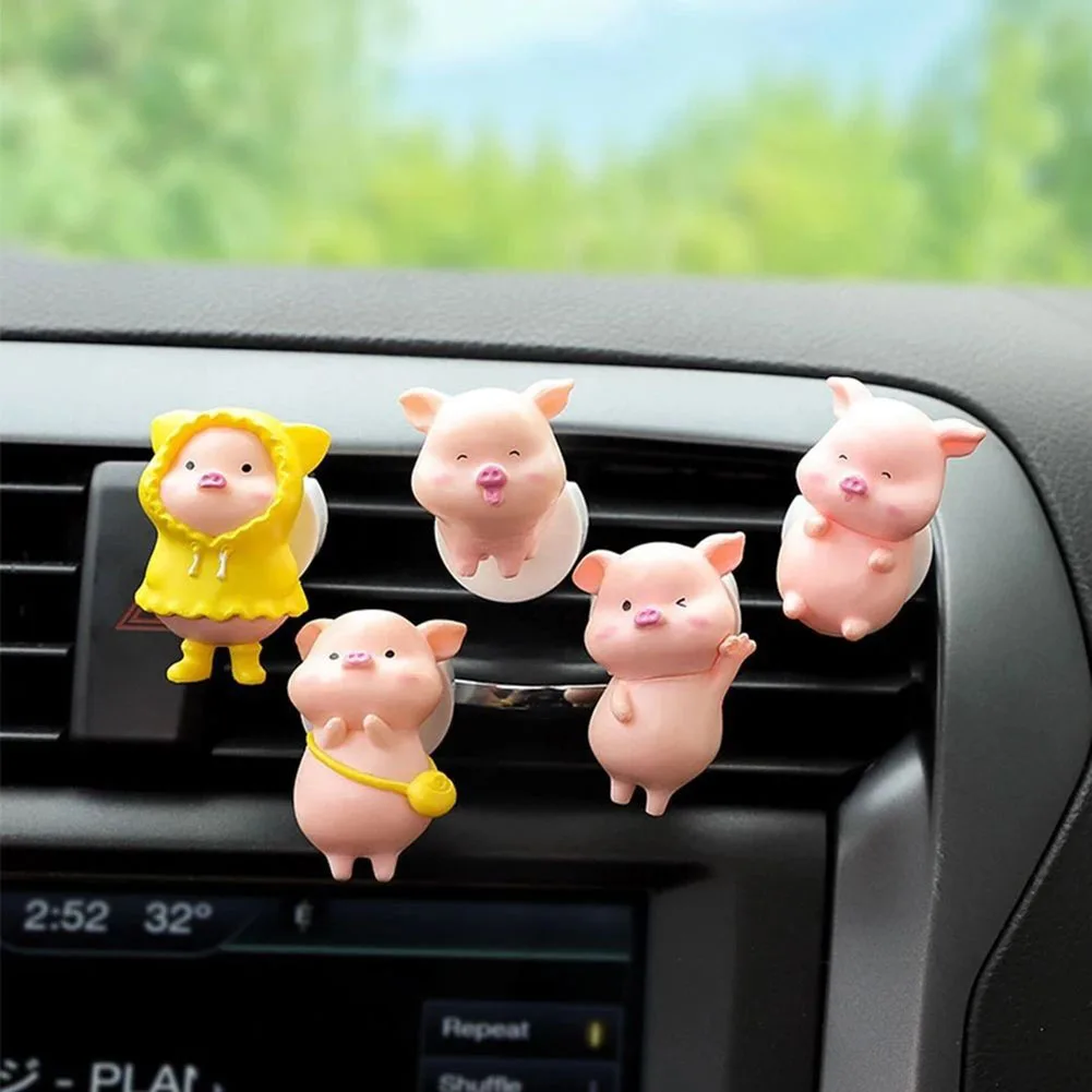 Parts Car Perfume Clip Pig Replacement Decoration Accessories Air Freshener Car Air Outlet Perfume Clip Clip Practical