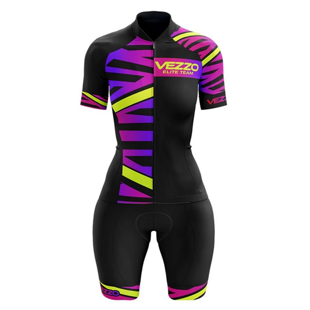 Women's Bib Shorts Cycling Pro Breathable Bicycle Jersey Short Sleeve Team Maillot Sets MTB Clothing Ropa Ciclismo Sportswear 3