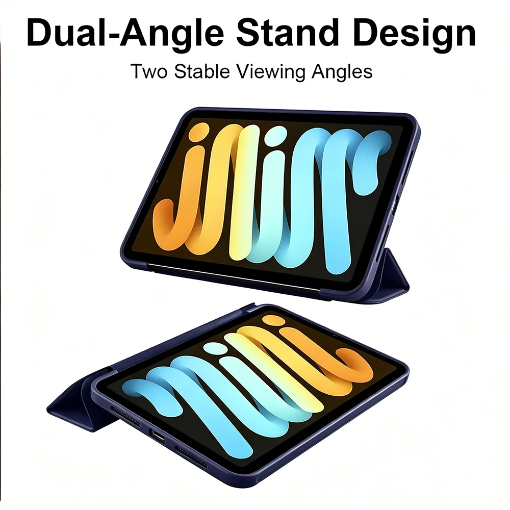 Premium Magnetic Flip Smart Cover with Soft Silicone Back