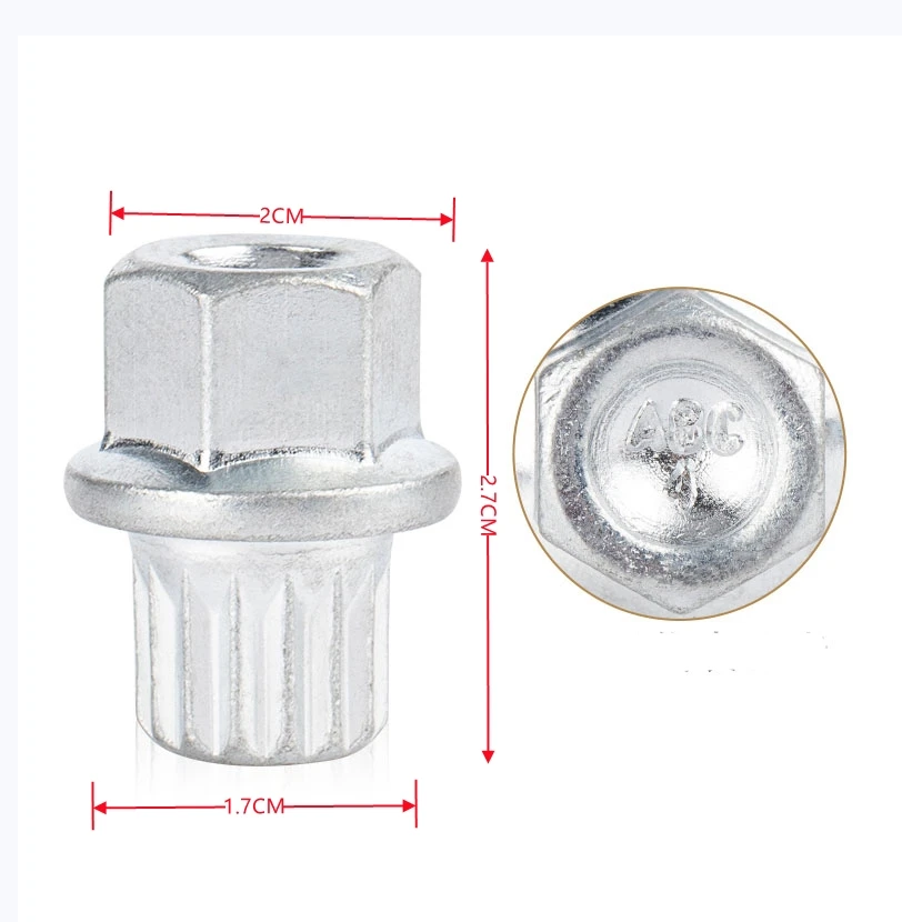 Wheel Bolt Lock Anti-theft Wheel Bolt Lock Nut Key Adapter #0 to #9 8D0601139F Volkswagen VW Golf Jetta Passat Touran Audi A4 A6 A8 TT