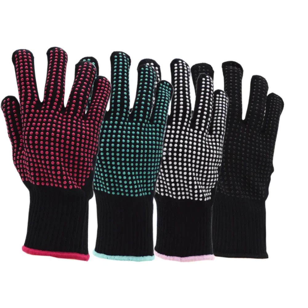 1 Pair Barbecue Anti-scald Gloves silicone oven mitts kitchen gloves silicone oven gloves Heat Glove Resistant BBQ Oven Gloves Kitchen Fireproof Anti-slip For Cooking