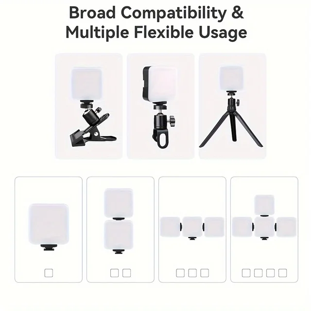 Multi-purpose Mobile Fill Light Portable Mini Clip-on Fill Light ﻿USB Charging,10 Brightness Modes For The Sake of Beauty 6