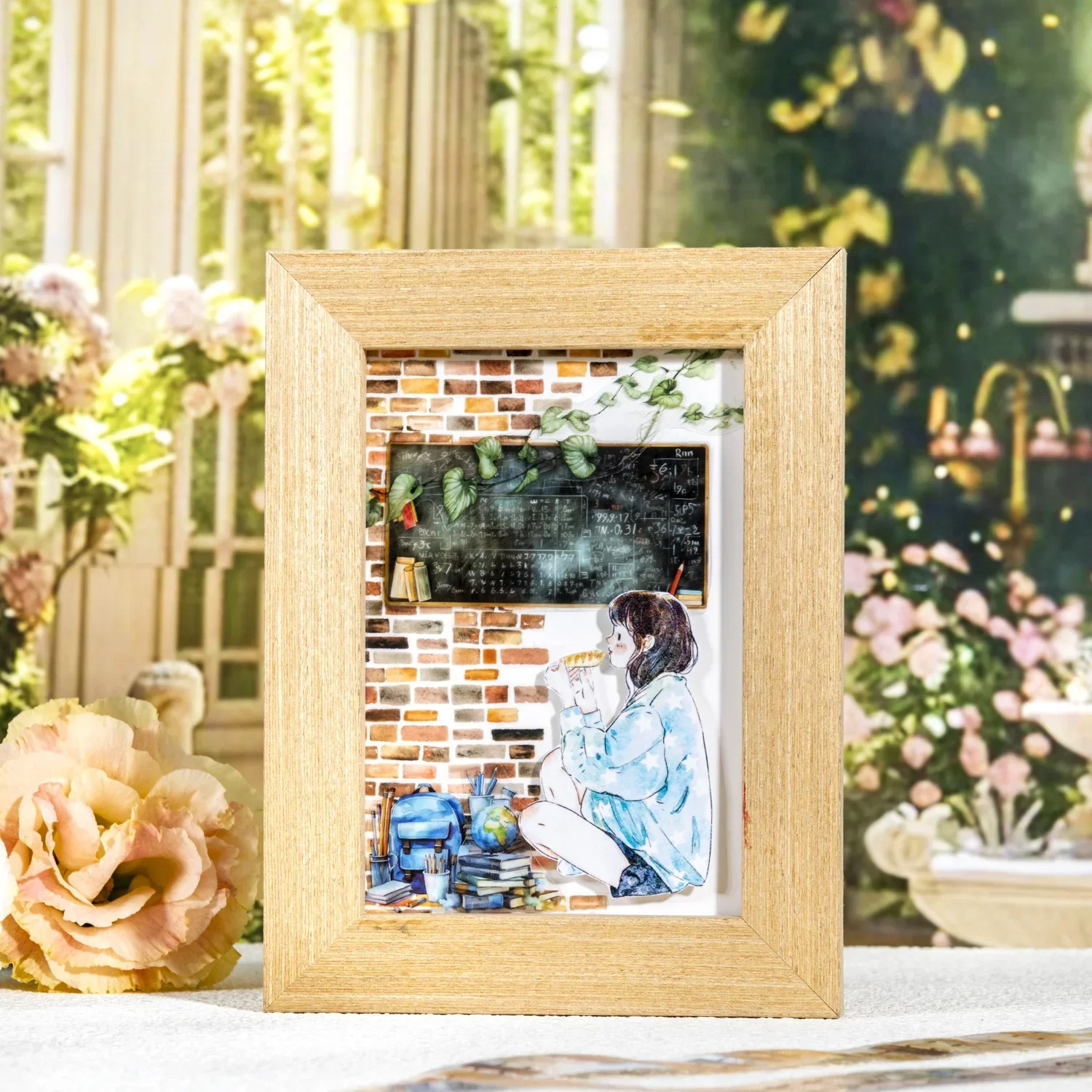 JIANWU 25mm*200cm Garden Path Series Vintage Plant Fence Wall Landscaping PET Tape Creative Journal Material Collage Stationery 5