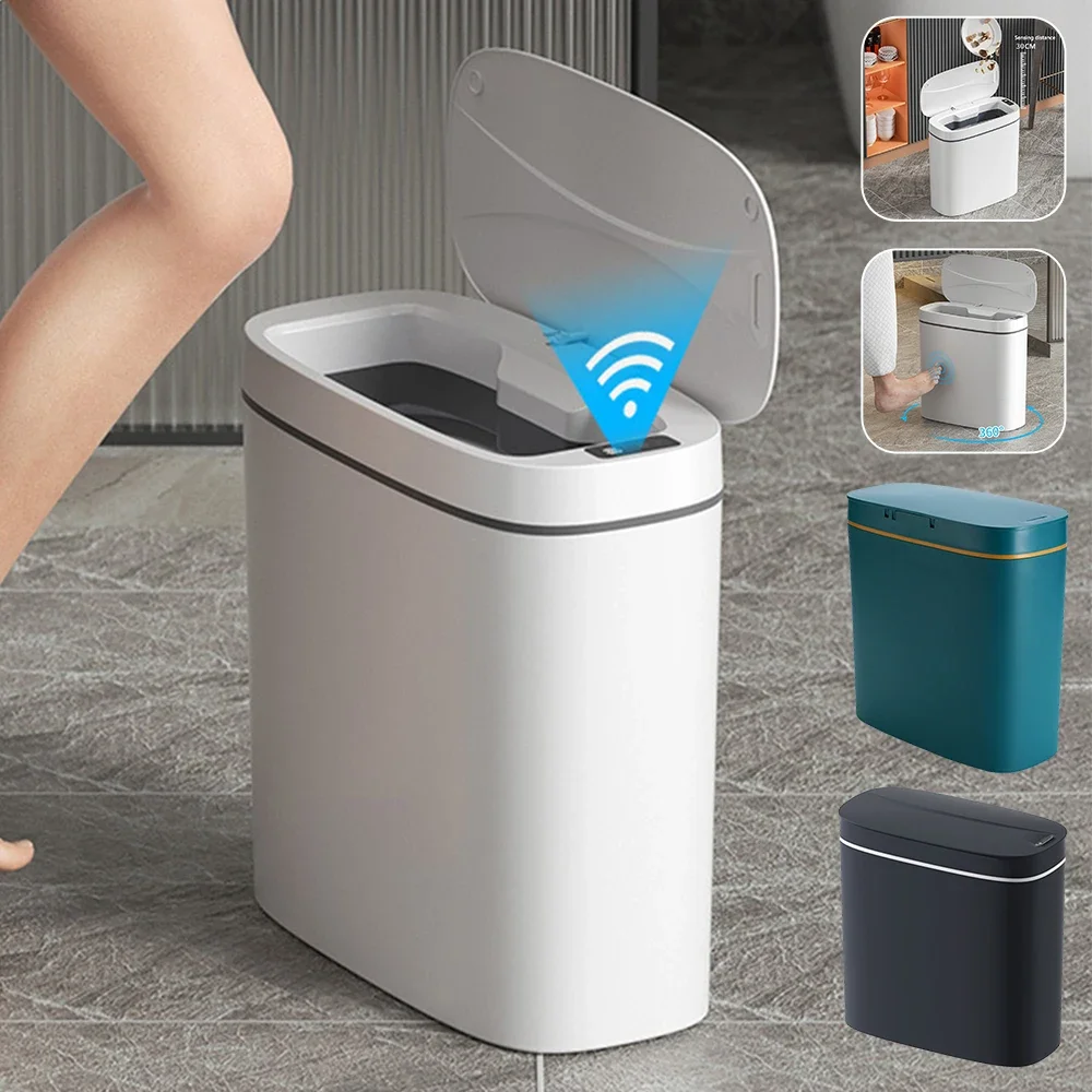 12/14/16L Automatic Sensor Trash Can Wastebasket Smart Bathroom Trash