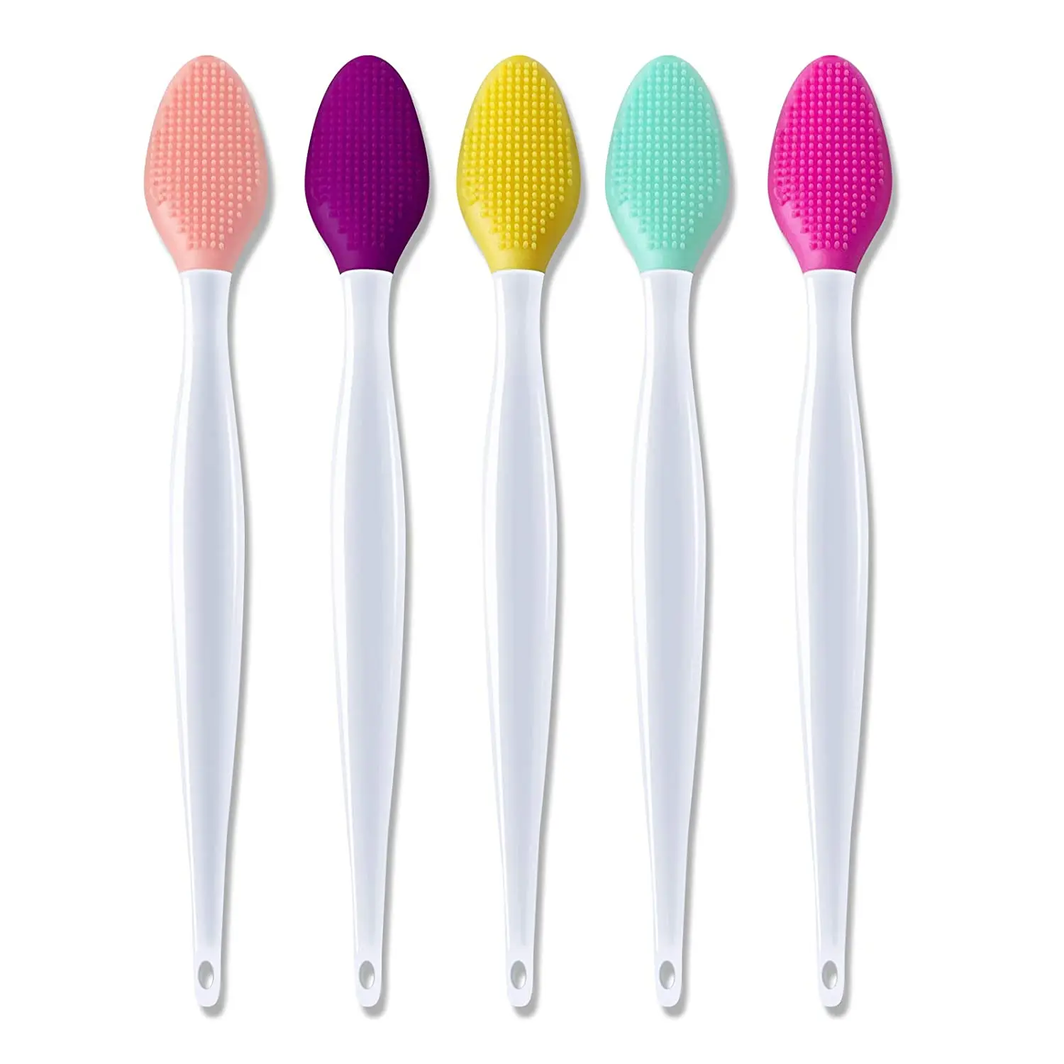 Lip Brush Exfoliating Doublesided Silicone Lip Scrub Brush Applicator
