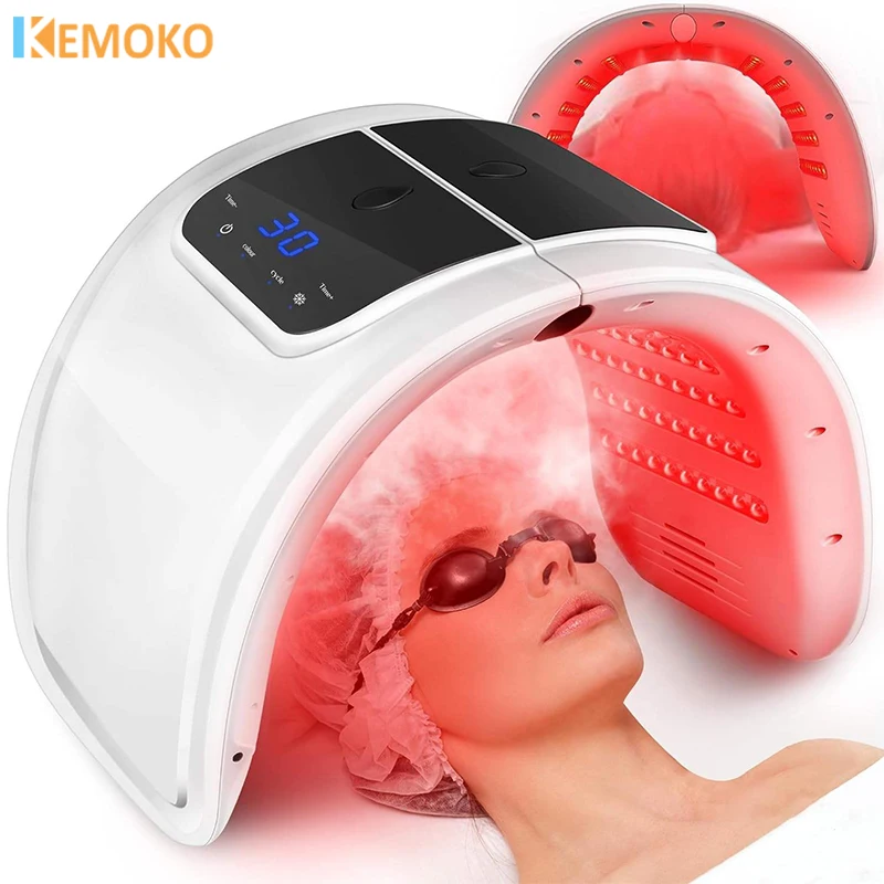 7 Color PDT Led Mask with Facial Spray Light Therapy LED Facial Mask Beauty Rejuvenation Acne Remover Anti Wrinkle