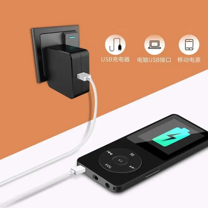 Bluetooth Mp3 Music Player USB Charging Record Digital Display Screen Media Lossless Portable Pocket Sports For Running Walking