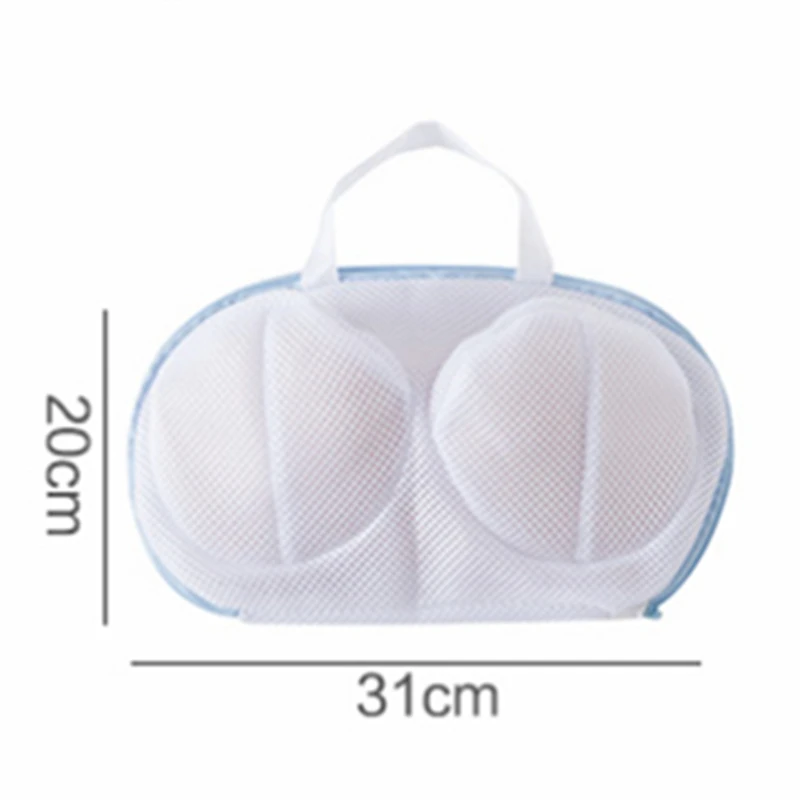 1PC mesh universal pocket, bra, underwear protective bag, washing machine  specific three-dimensional thickened anti deformation handle, washing bag,  protective household storage bag, laundry storage and storage washing bag