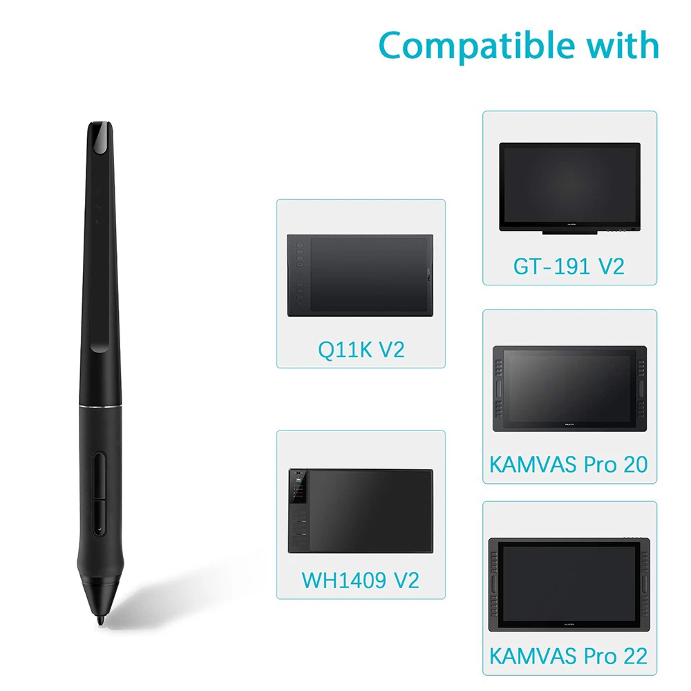 Huion KAMVAS Pro 22 Inspiroy Q11K V2 Q620M GT-221 GT2201 그래픽 태블릿 드로잉 디지털 펜용 PW500 배터리 프리 스타일러스